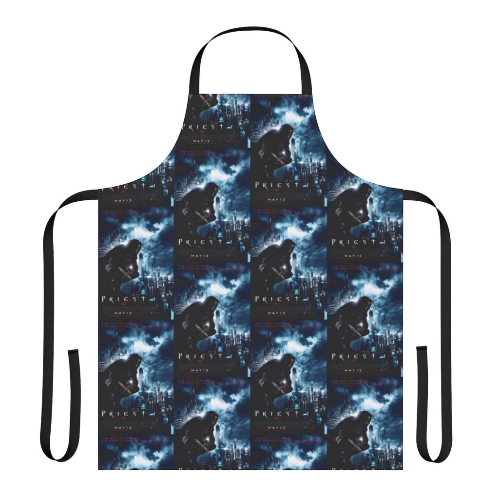 Vintage-style apron featuring imagery from the classic film "Priest"