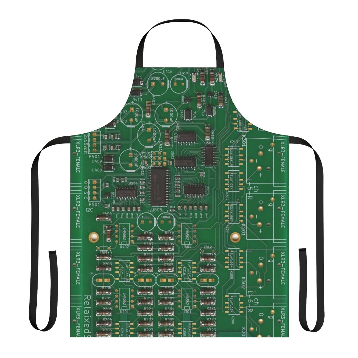 Vintage printed circuit board design apron