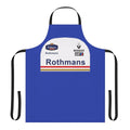 Vintage-style racing apron with Williams F1 team colors and logo