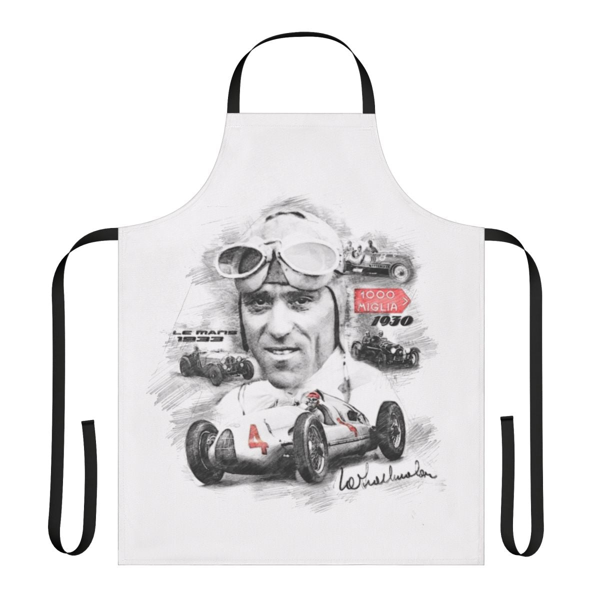 Tazio Nuvolari Inspired Racing Apron