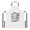 Vintage racing inspired apron featuring the name "Ken Miles"