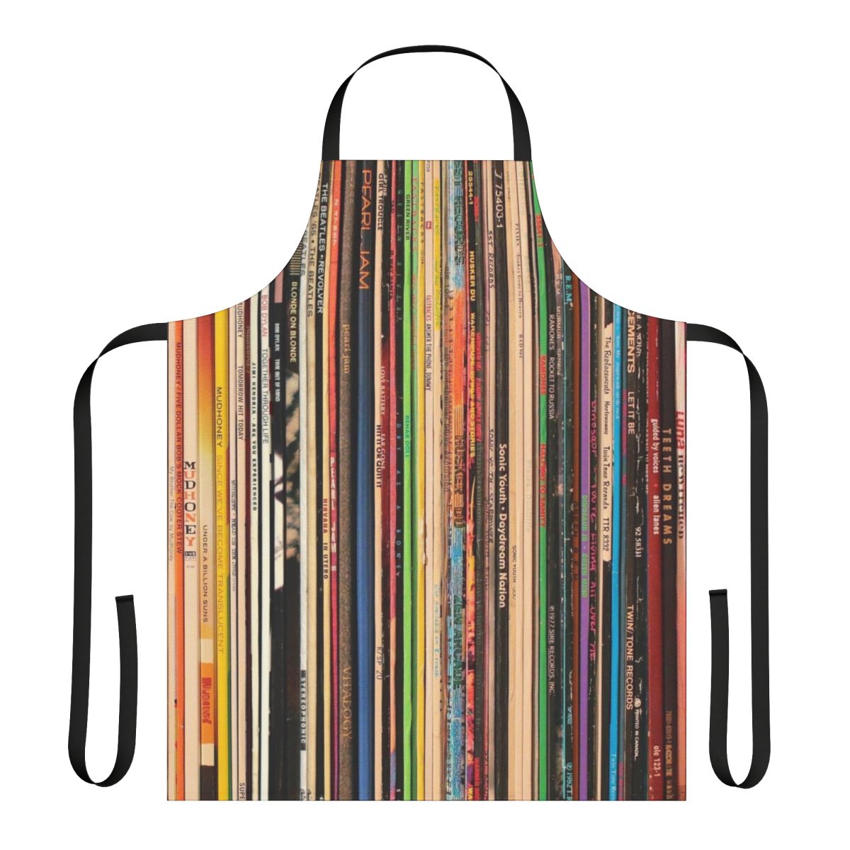 Retro-inspired apron for record collectors and music enthusiasts