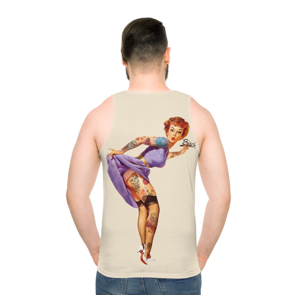 Vintage Redhead Pin-Up Unisex Tank Top