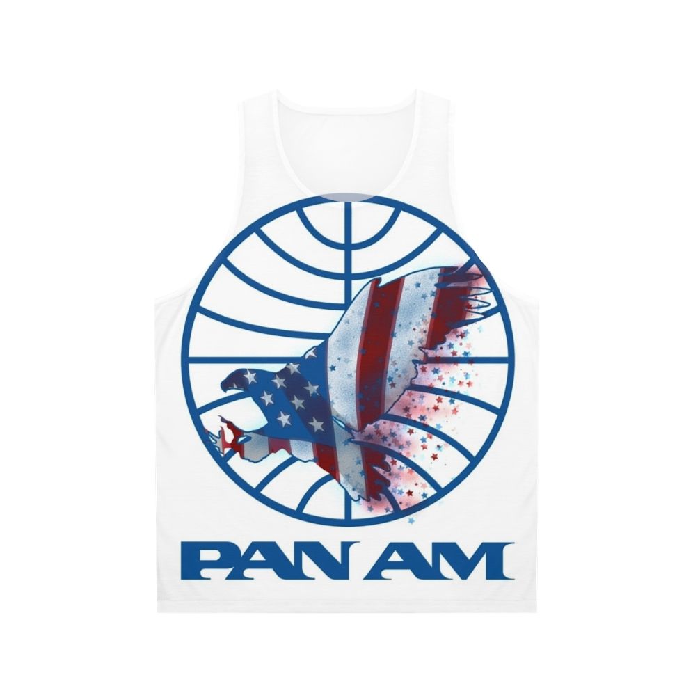 Vintage Retro Aviation Travel Unisex Casual Tank Top