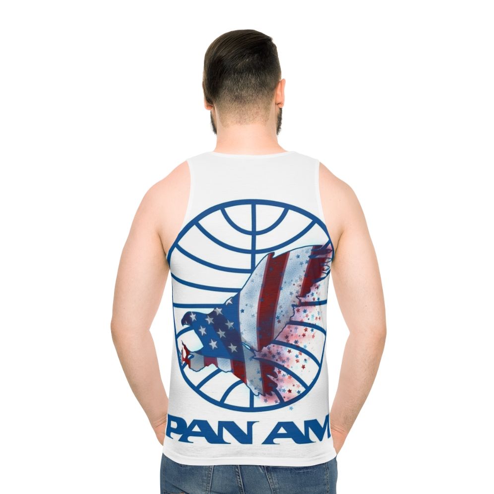 Vintage Retro Aviation Travel Unisex Casual Tank Top