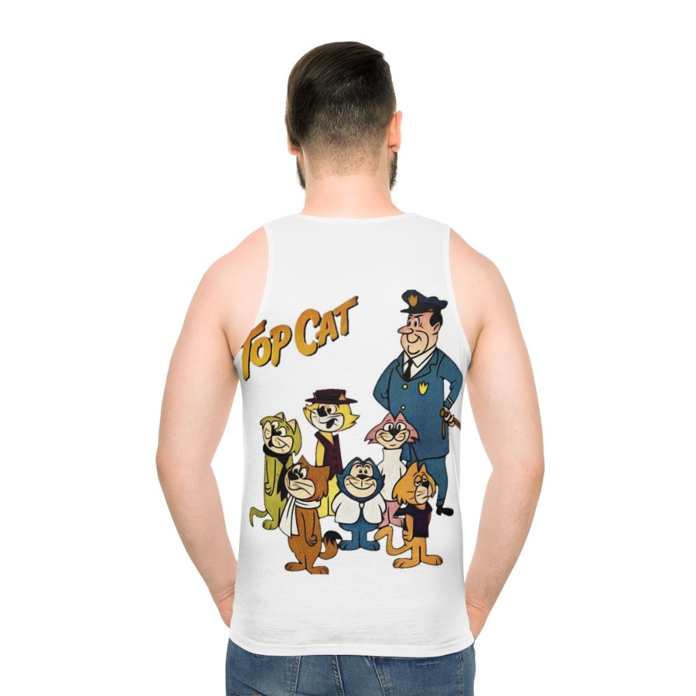 Vintage Retro Cartoon Cat Unisex Summer Tank Top