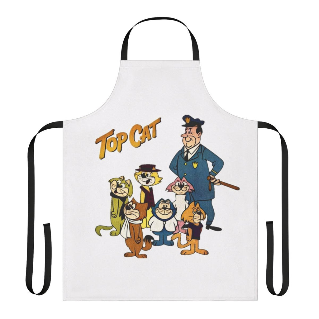 Vintage retro cartoon cat themed summer apron