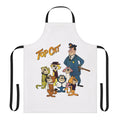 Vintage retro cartoon cat themed summer apron