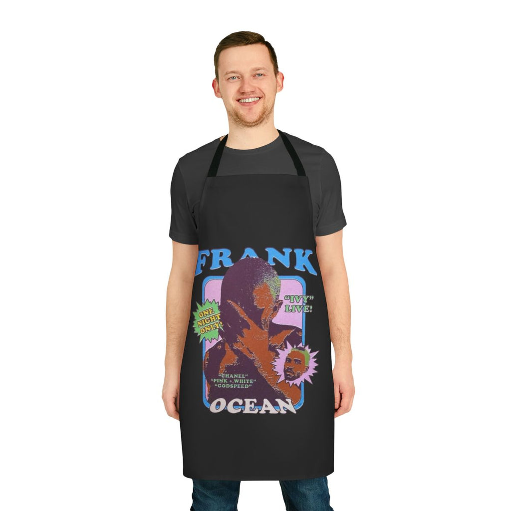 Vintage retro apron featuring the image and lyrics of Frank Ocean