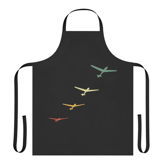 Vintage retro glider apron with a classic design for pilots and aviation fans