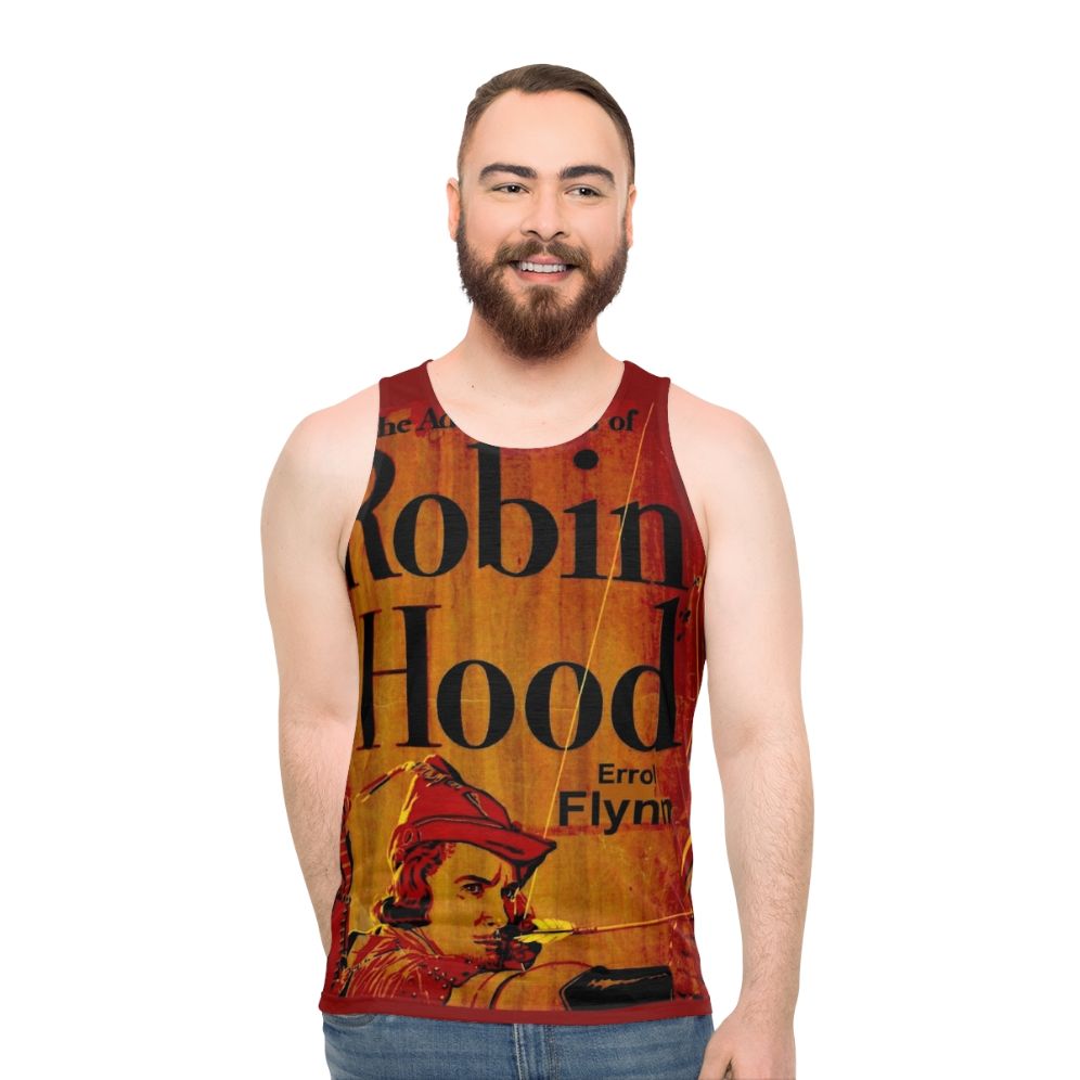 Vintage Robin Hood Movie Poster Print on Unisex Tank Top