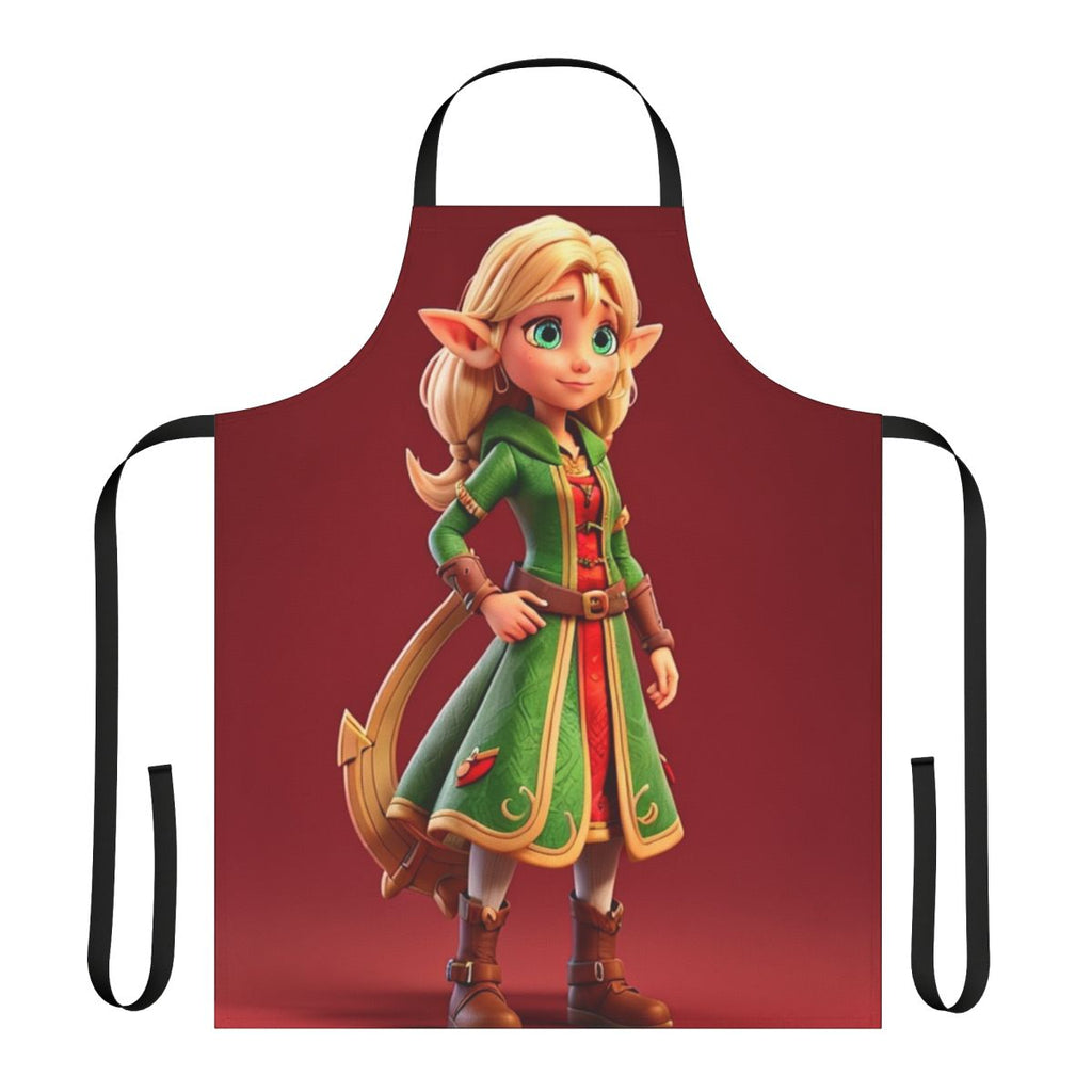 Vintage rock band inspired apron featuring classic band logo and retro punk rock aesthetic