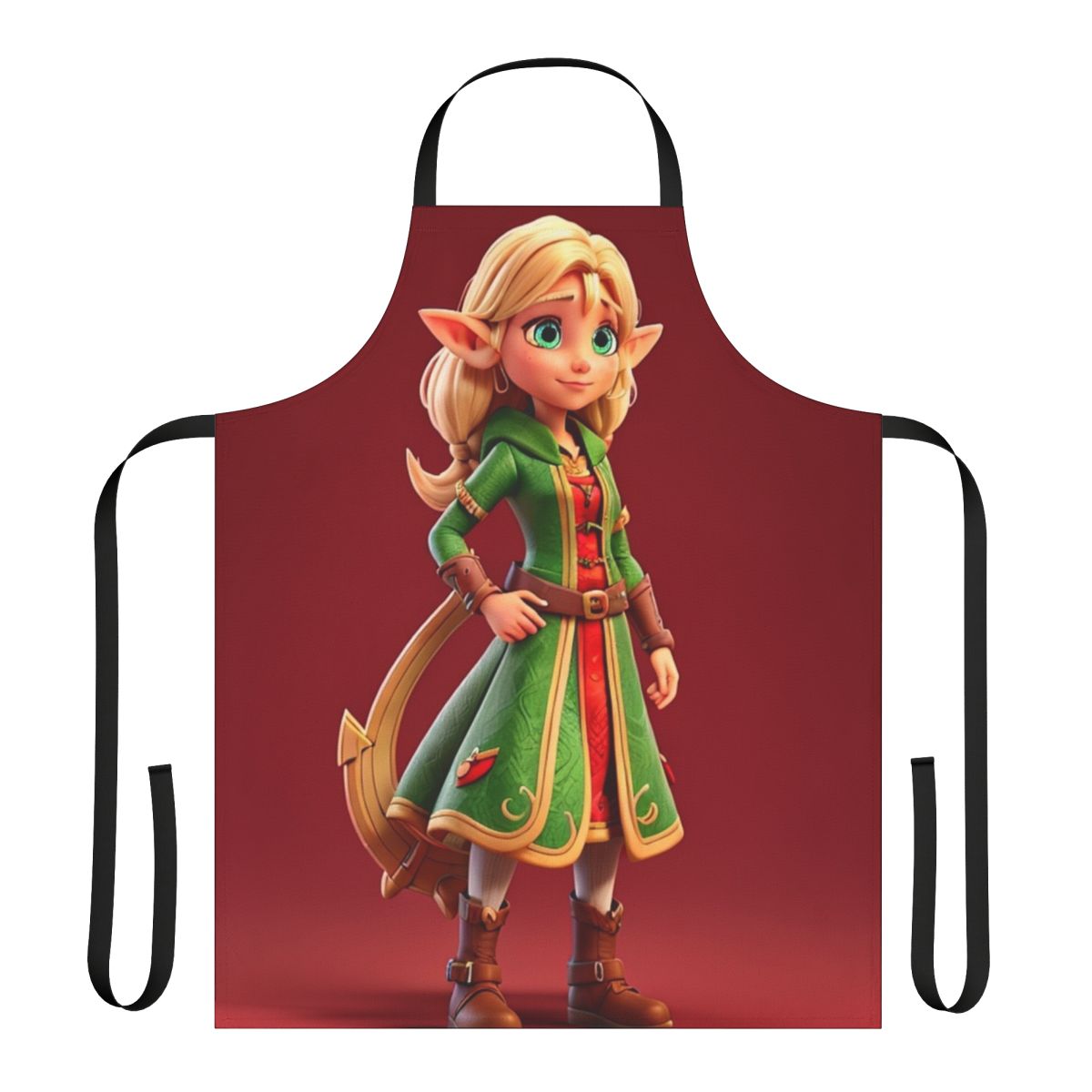 Vintage rock band inspired apron featuring classic band logo and retro punk rock aesthetic