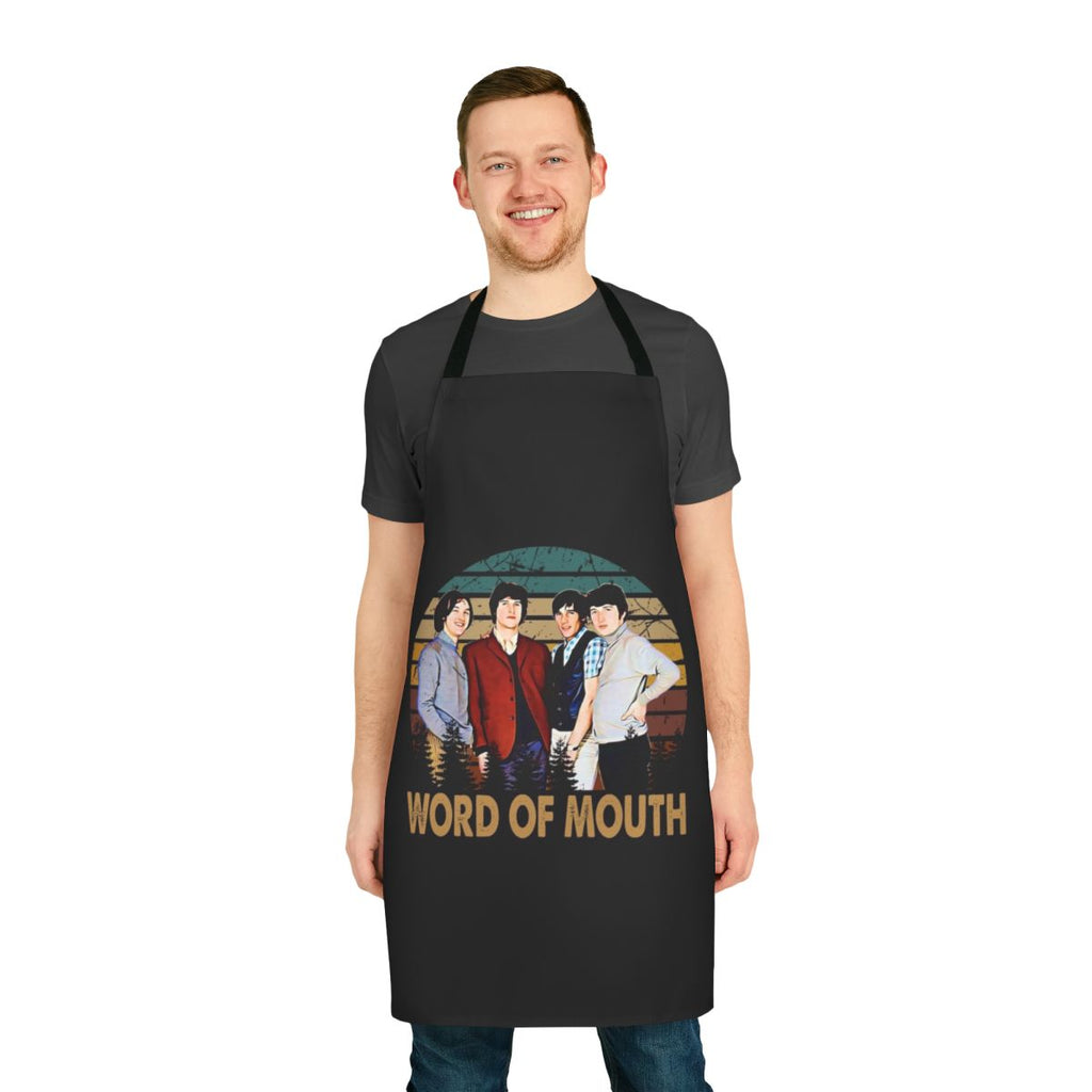 Vintage rock band the kinks inspired kitchen apron