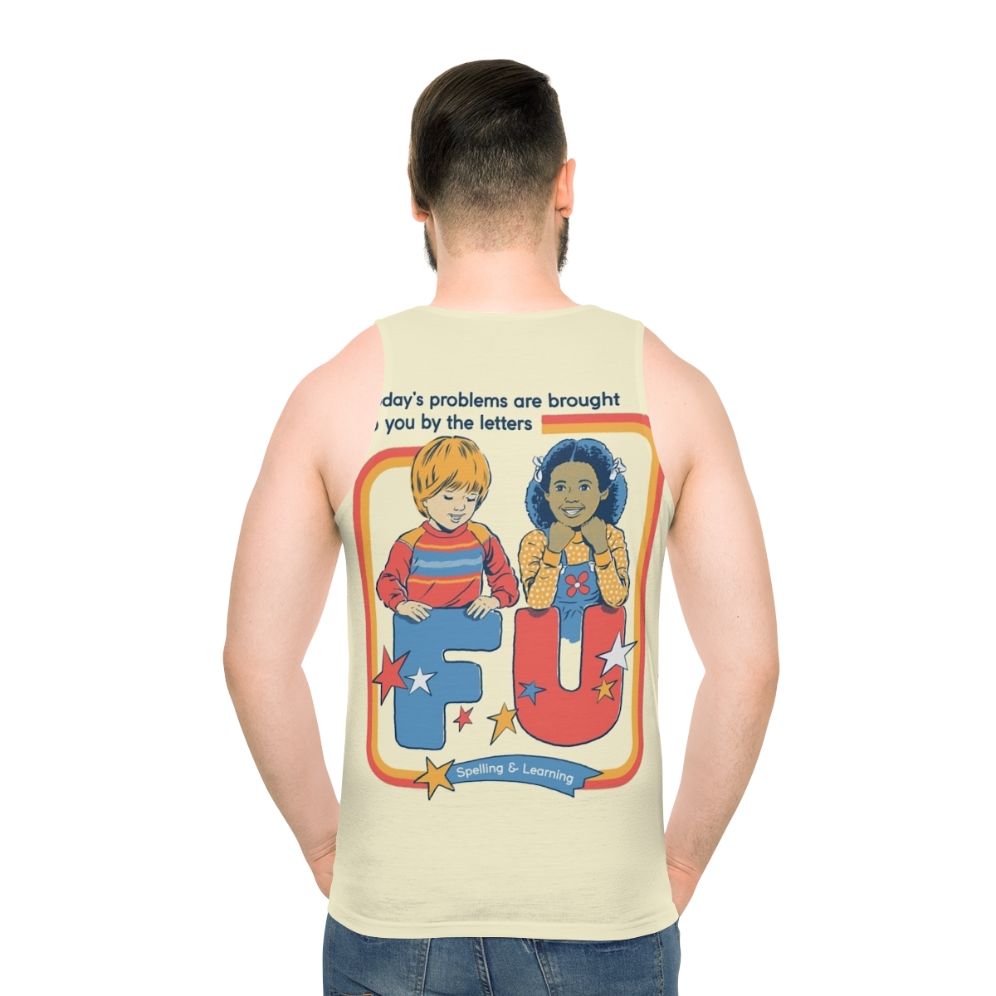 Vintage sarcastic 'Today's Problems' unisex tank top