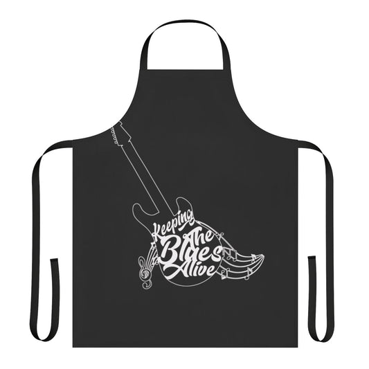 A vintage-style apron for blues and saxophone enthusiasts