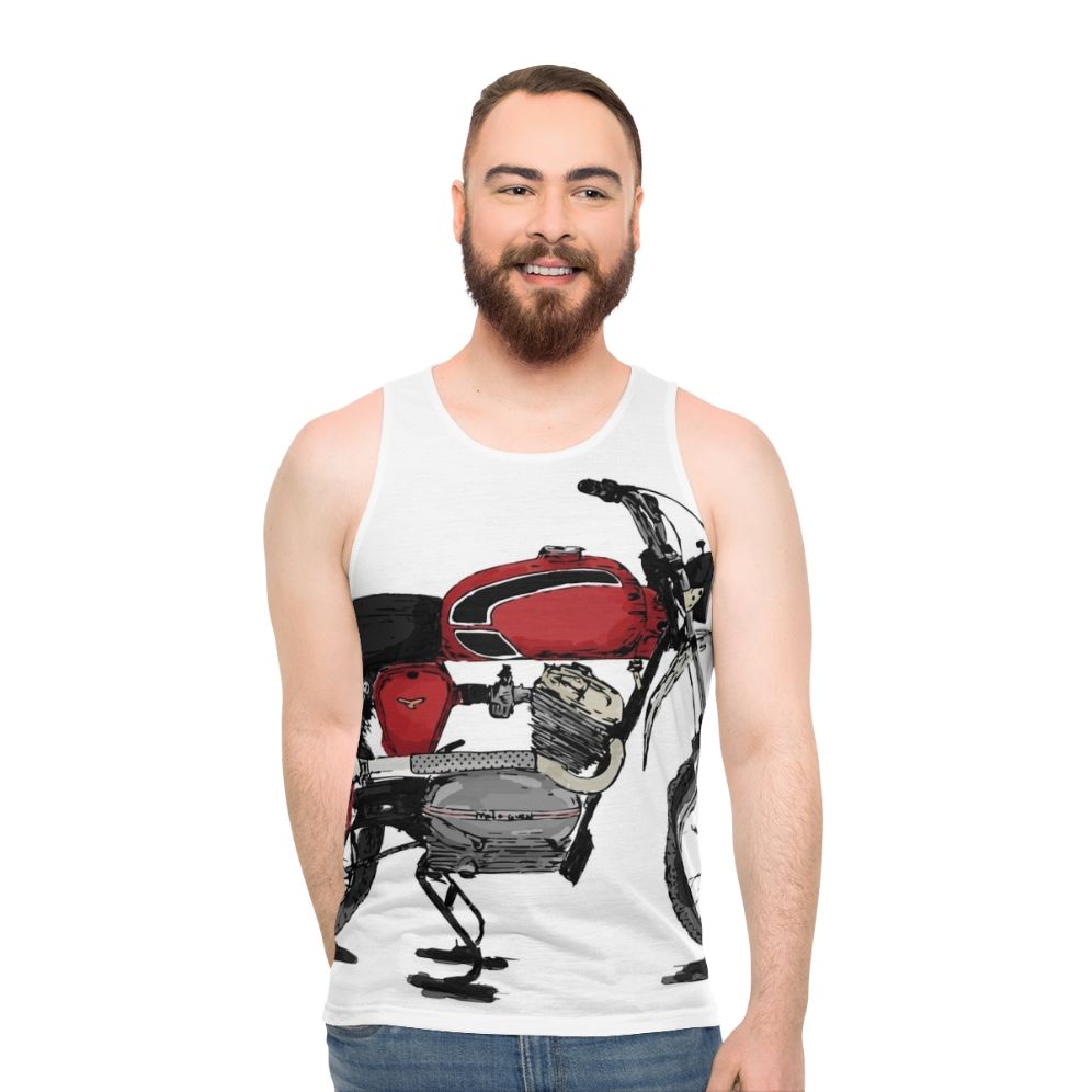 Vintage Scrambler Motorcycle Unisex Tank Top