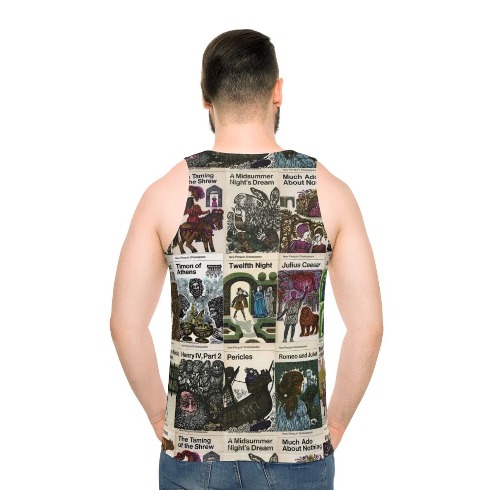 Vintage-inspired Shakespeare unisex tank top