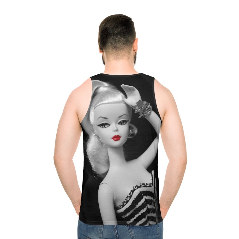 Vintage Silkstone Doll Unisex Black and White Tank Top