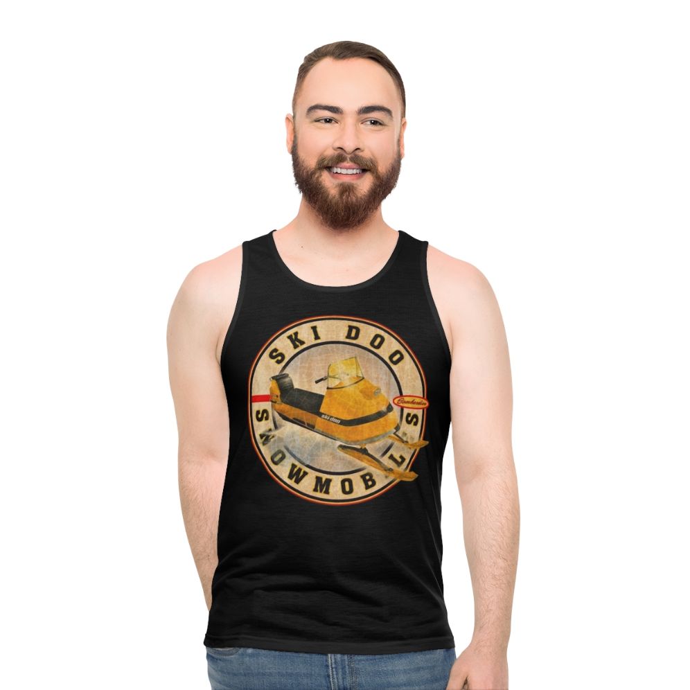 Vintage Ski-Doo Snowmobile Unisex Tank Top