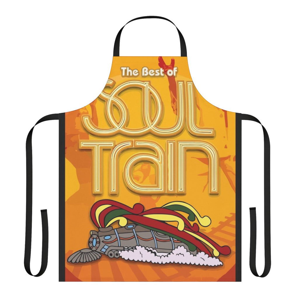 Retro-style apron featuring the iconic Soul Train logo and design