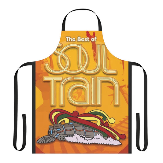 Retro-style apron featuring the iconic Soul Train logo and design
