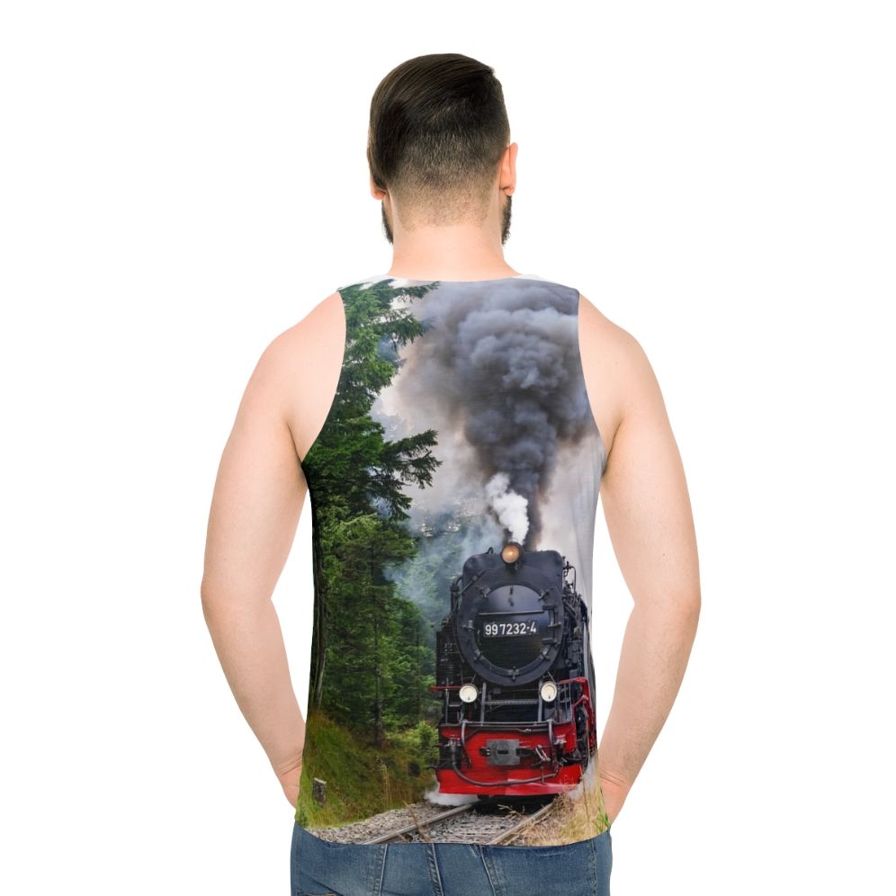Vintage Steam Train Unisex Tank Top