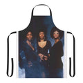 Vintage-style apron featuring 1970s soul music icons