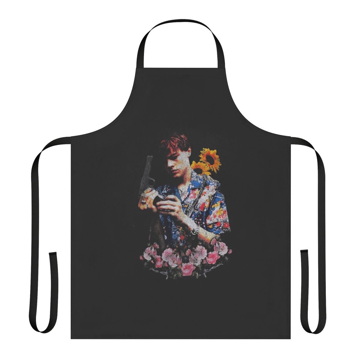 Vintage style apron featuring a graphic of actor Leonardo DiCaprio