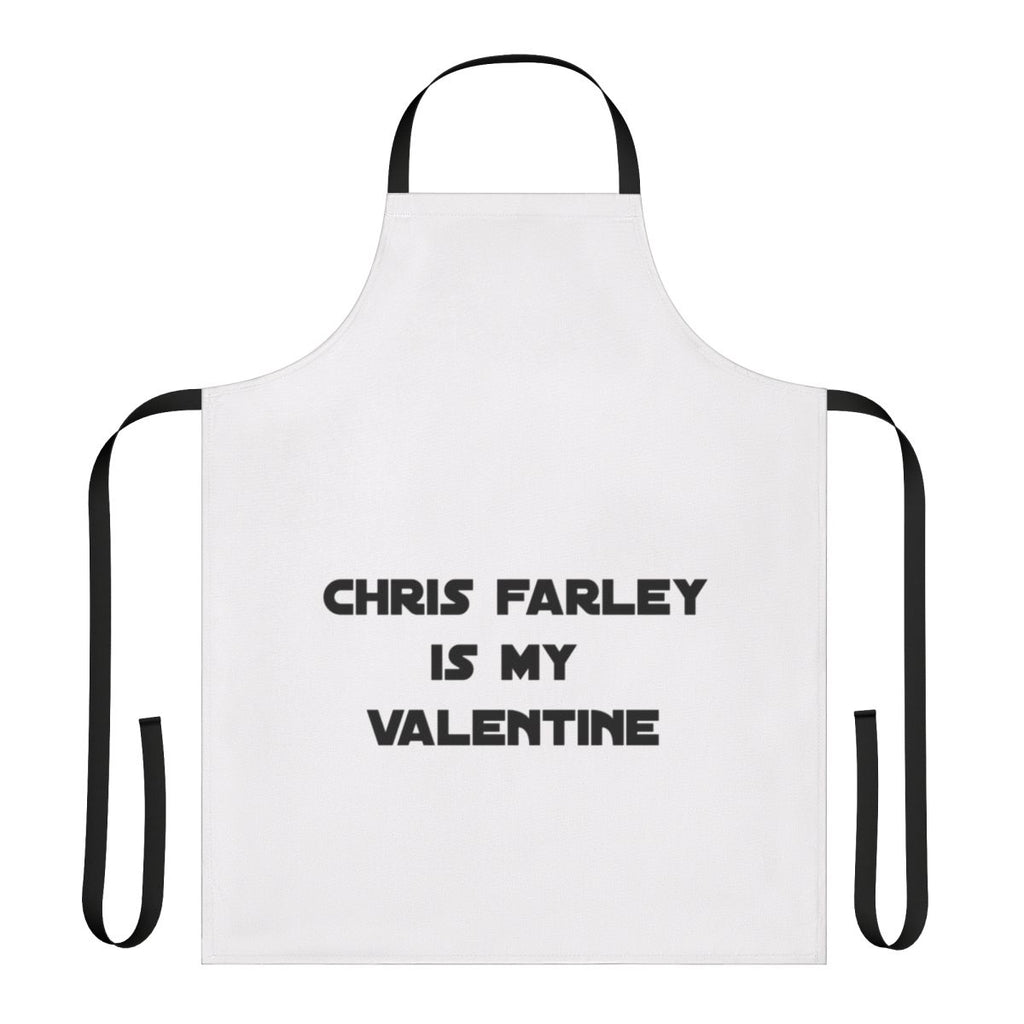 Vintage-style apron featuring a pun design inspired by the iconic comedian Chris Farley