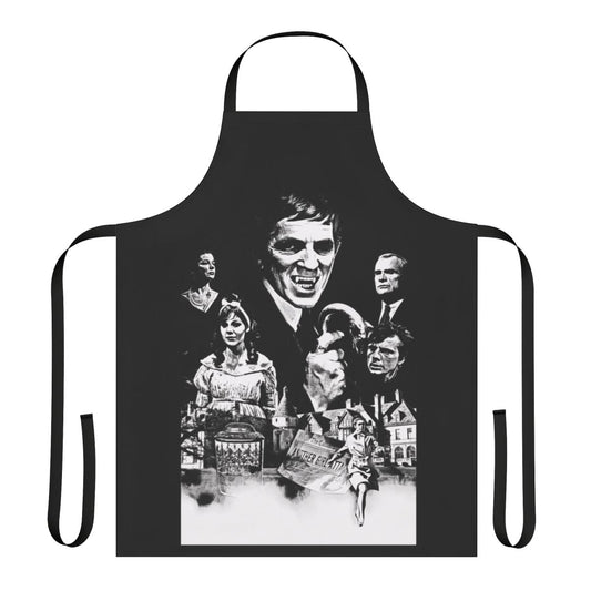 Vintage-style apron featuring the Dark Shadows TV show logo and 1967 date