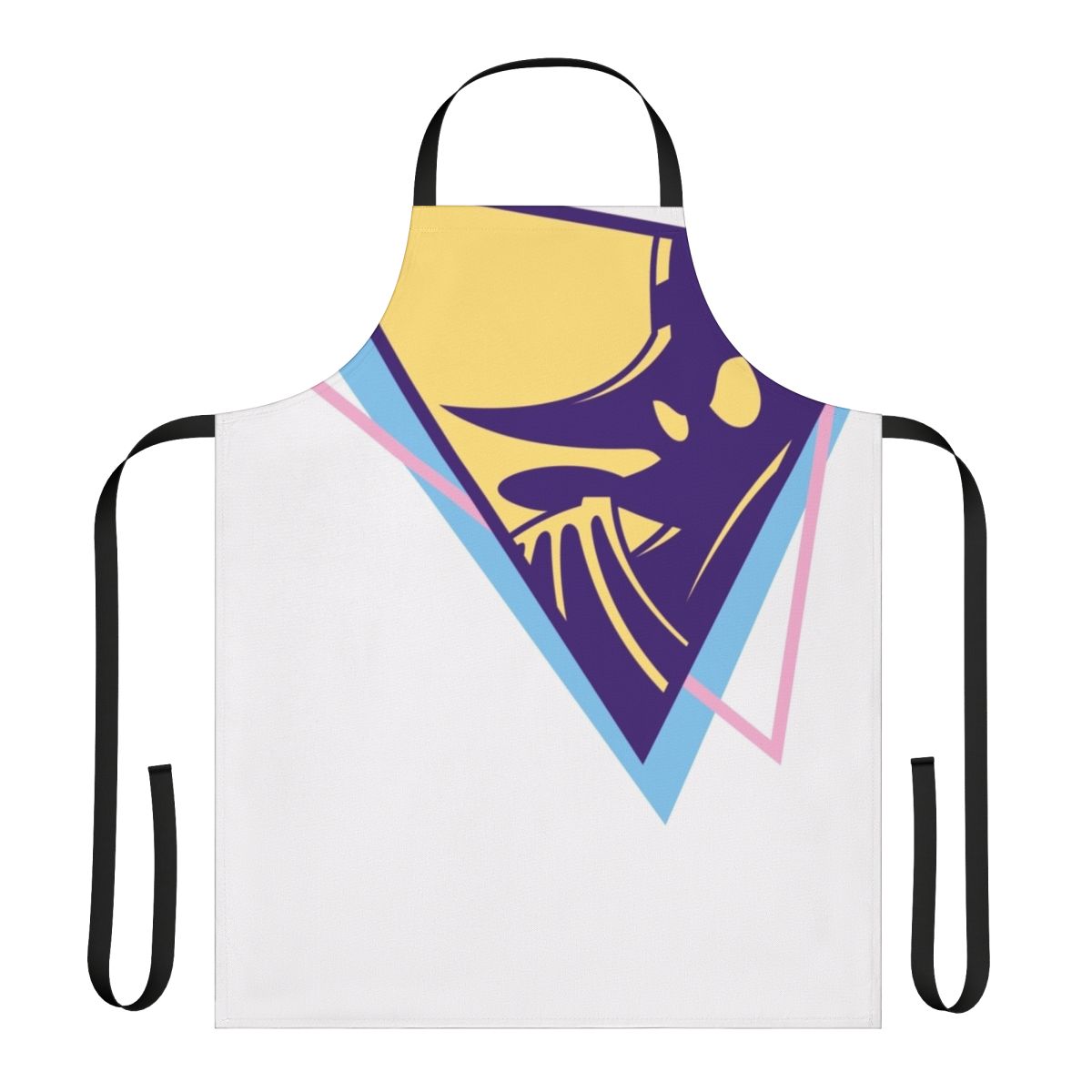 Vintage-style apron featuring the iconic Darkwing Duck character from the 90s Disney cartoon series