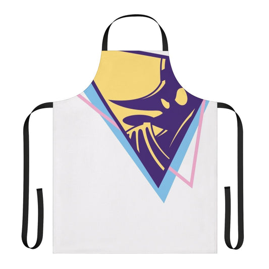 Vintage-style apron featuring the iconic Darkwing Duck character from the 90s Disney cartoon series
