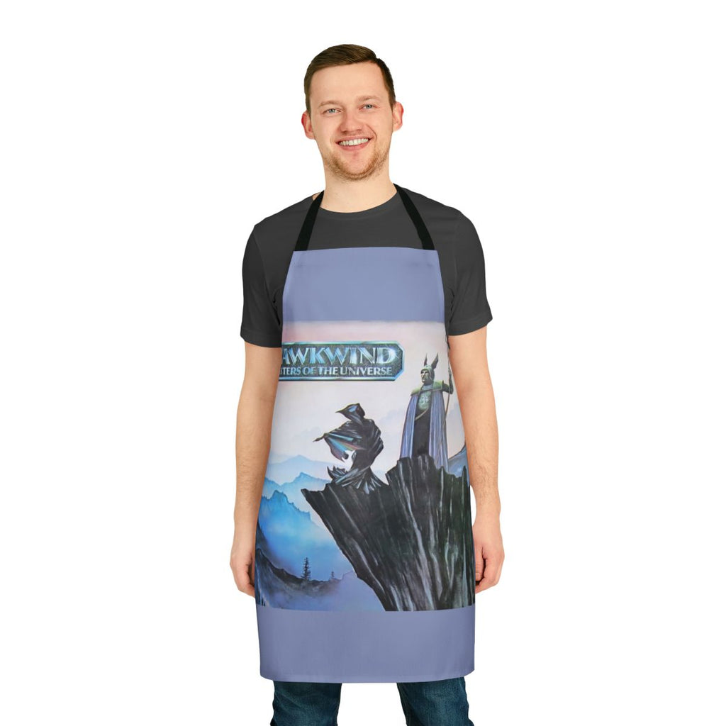 Vintage-style apron inspired by the legendary progressive rock band Hawkwind