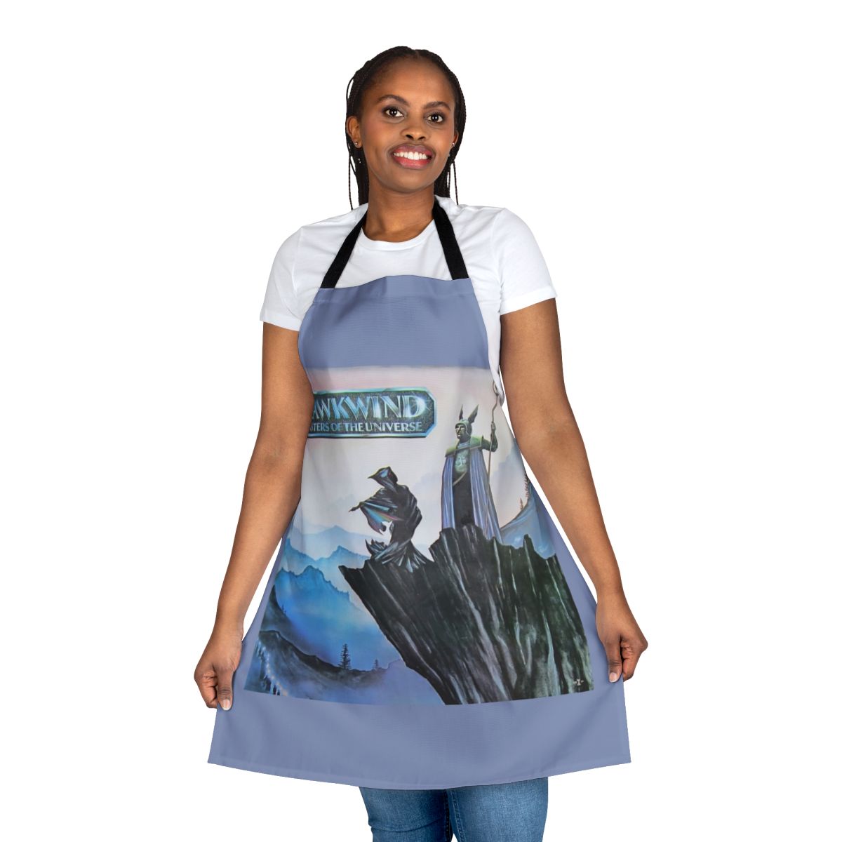 Vintage-style apron inspired by the legendary progressive rock band Hawkwind