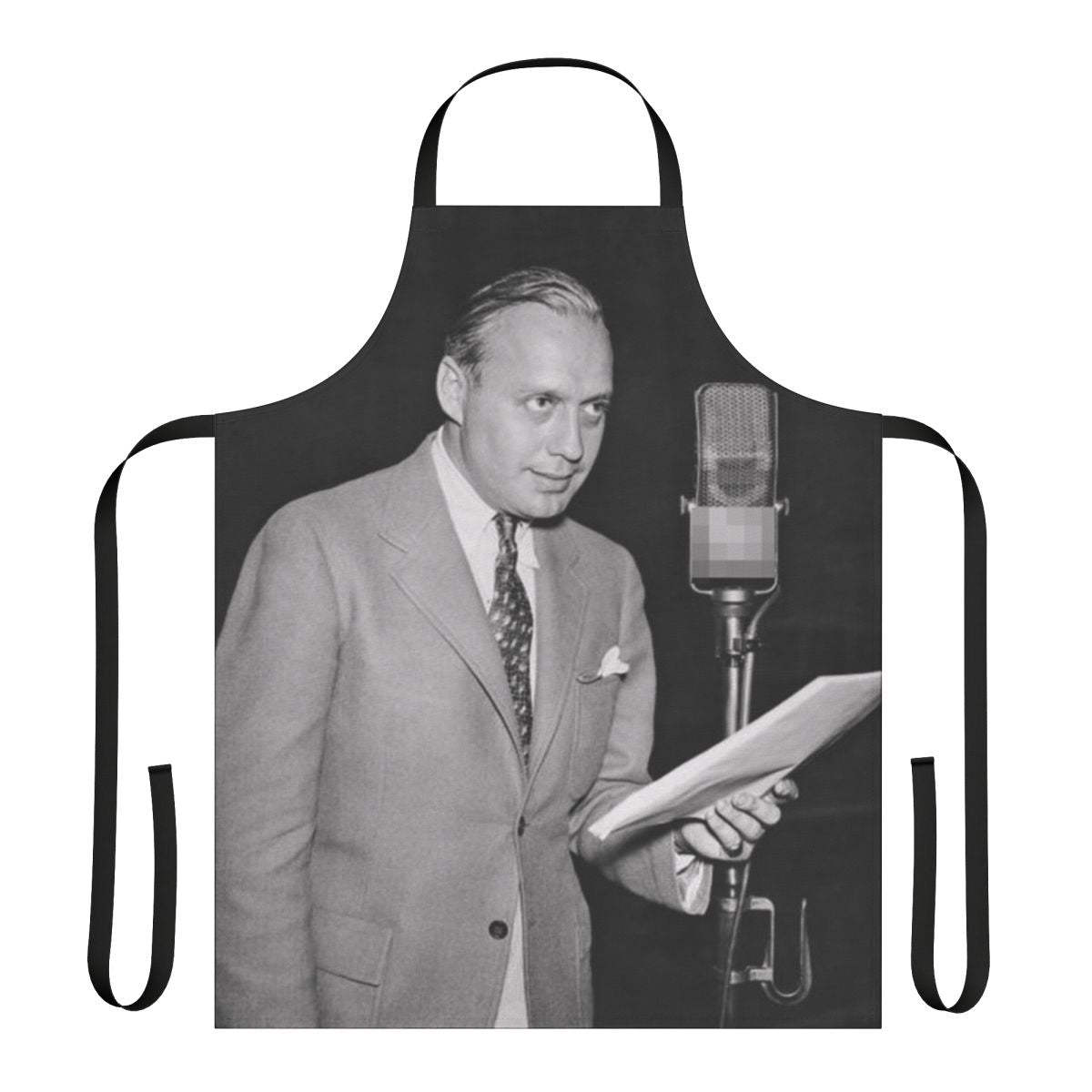 Vintage-style apron featuring iconic image of classic film actor Jack Benny