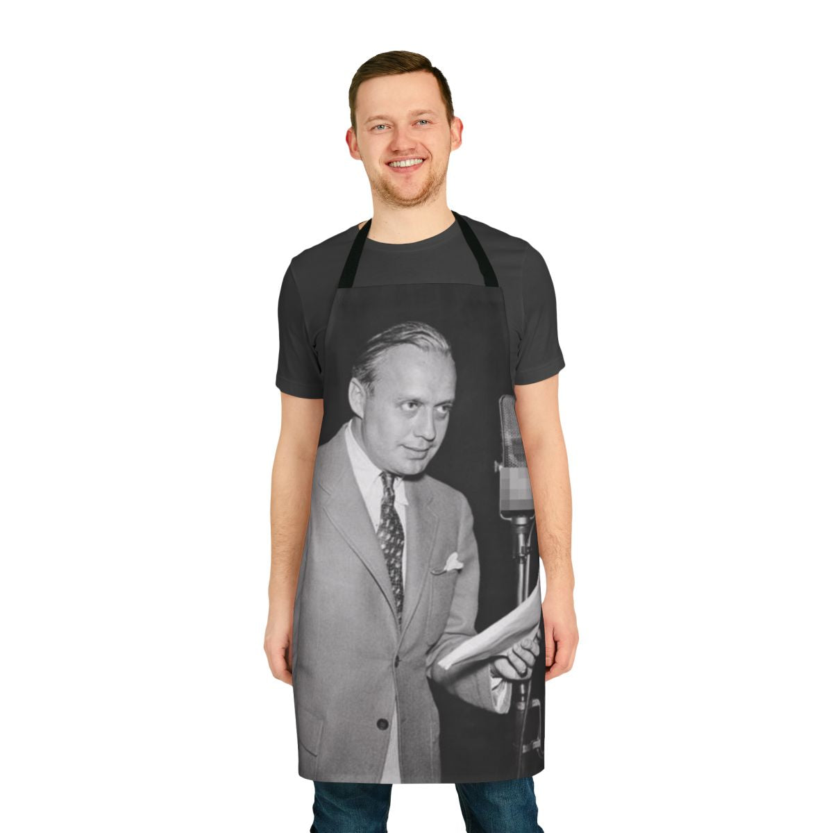 Vintage-style apron featuring iconic image of classic film actor Jack Benny