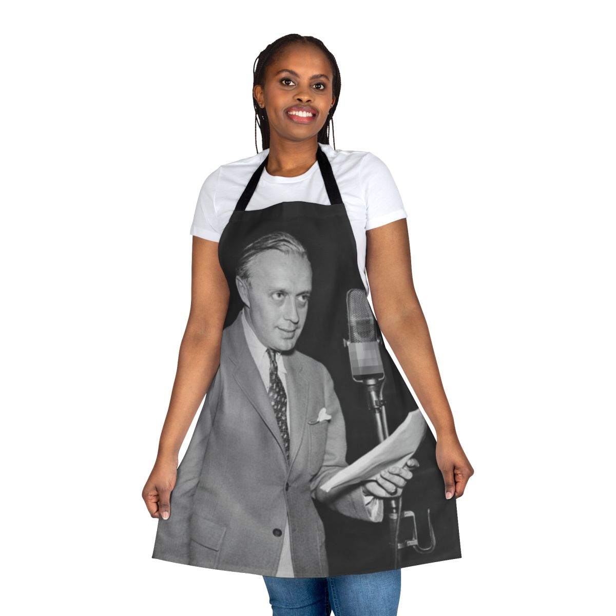 Vintage-style apron featuring iconic image of classic film actor Jack Benny