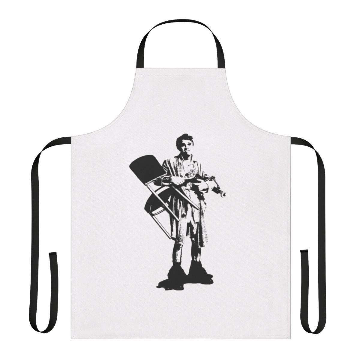 Vintage-style apron with "The Jerk" comedy movie design