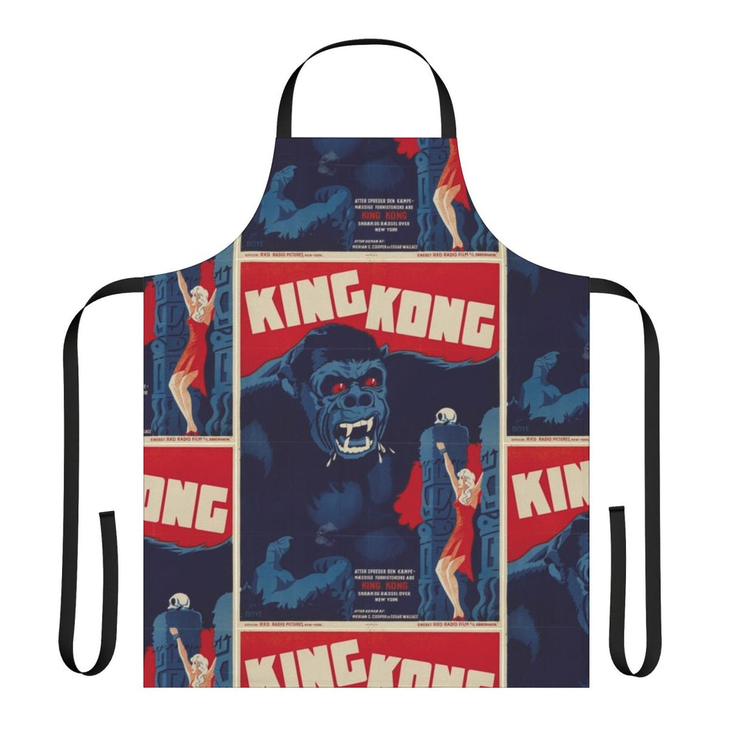 Vintage-style apron featuring the iconic movie monster King Kong