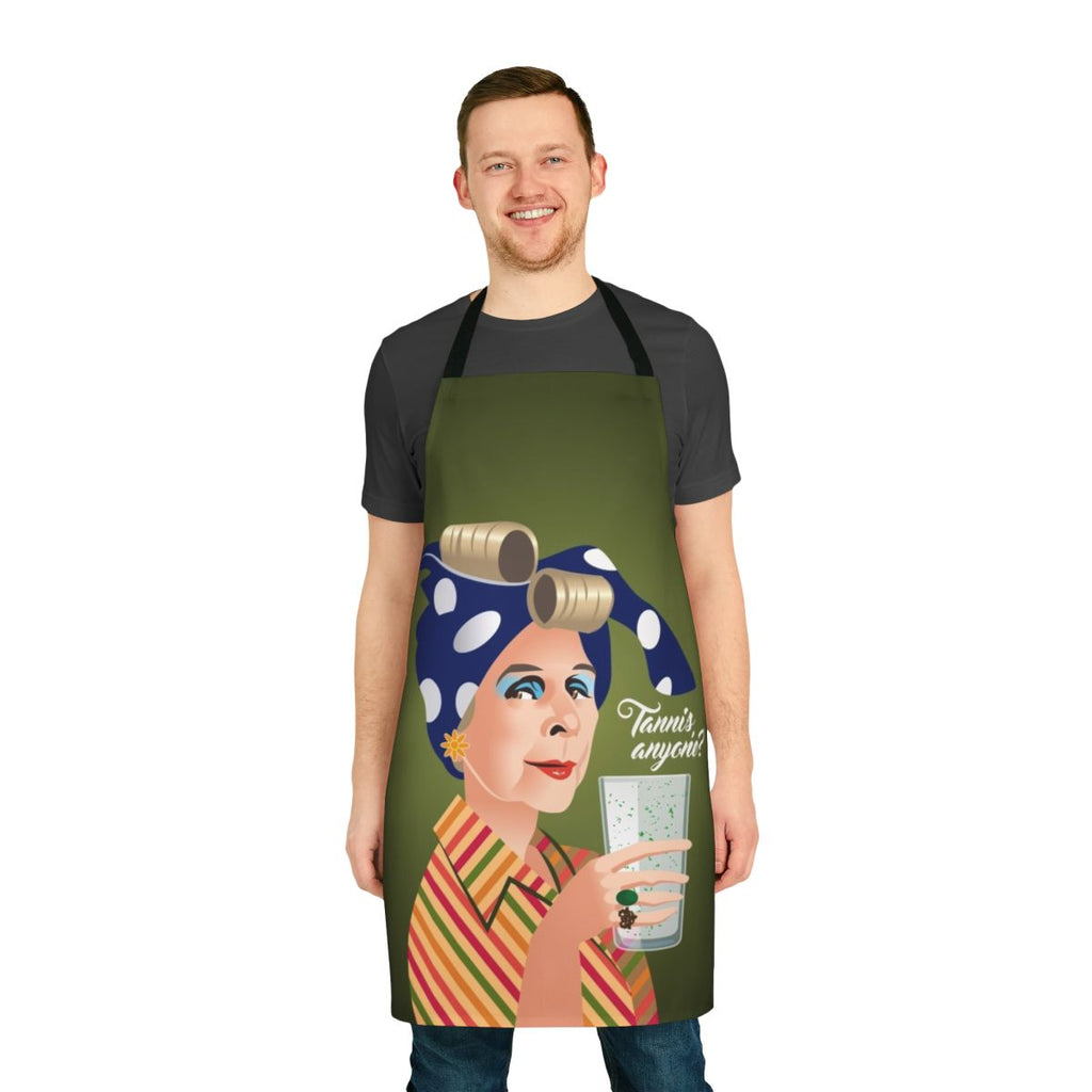 Vintage-style apron featuring a Minnie Mouse-inspired design