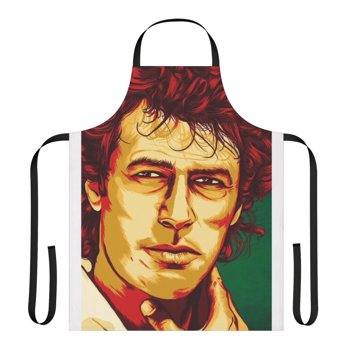 Vintage-style apron featuring Imran Khan and the Pakistani flag