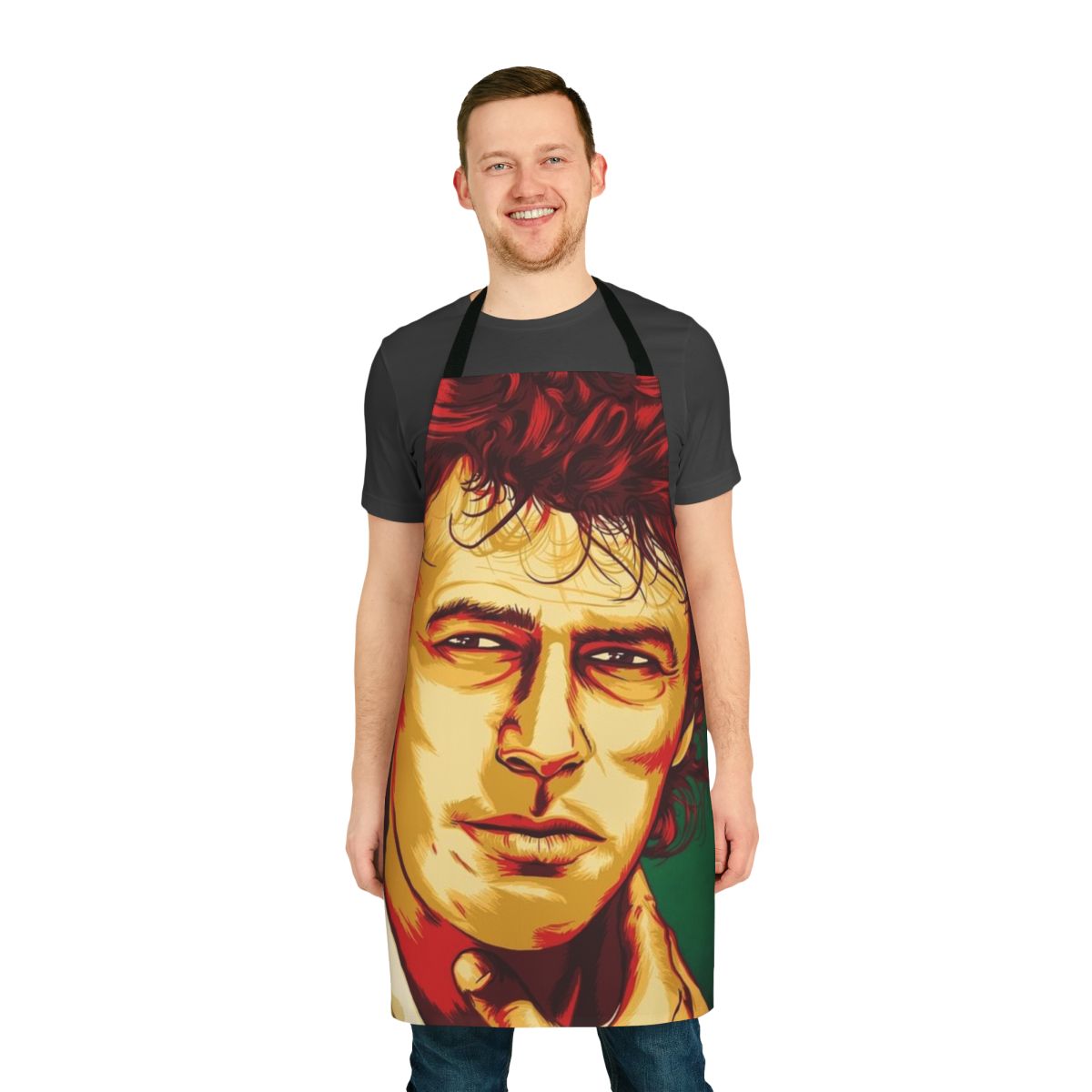 Vintage-style apron featuring Imran Khan and the Pakistani flag