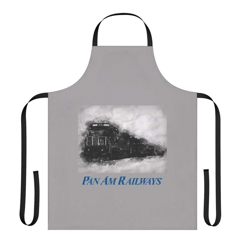 Vintage-style apron featuring the Pan Am Railways logo and retro design