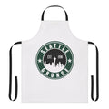 Vintage-style apron featuring a grunge music design inspired by the Seattle music scene