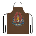 Vintage-inspired stuntman apron with retro graphics