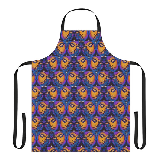 Vintage-style apron with cartoon Phantom Specter character design