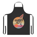 Vintage-style apron featuring an Outer Banks, beach, and surfing design