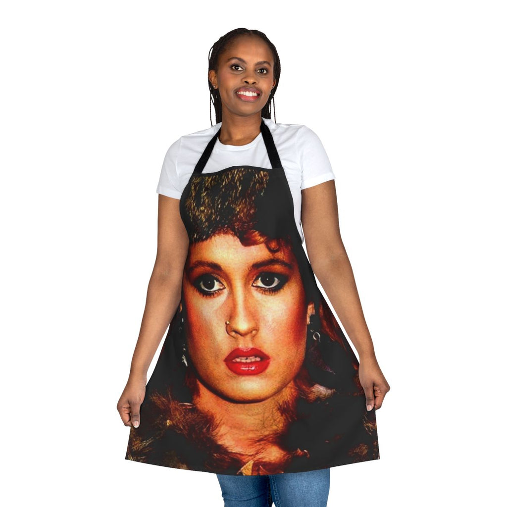 Teena Marie inspired apron featuring retro 80s pop art design