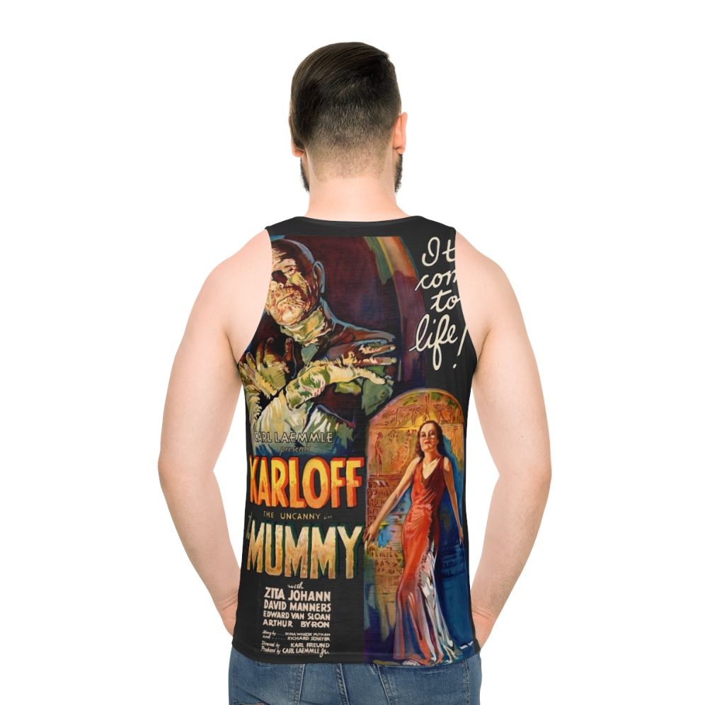 Vintage The Mummy horror movie poster unisex tank top